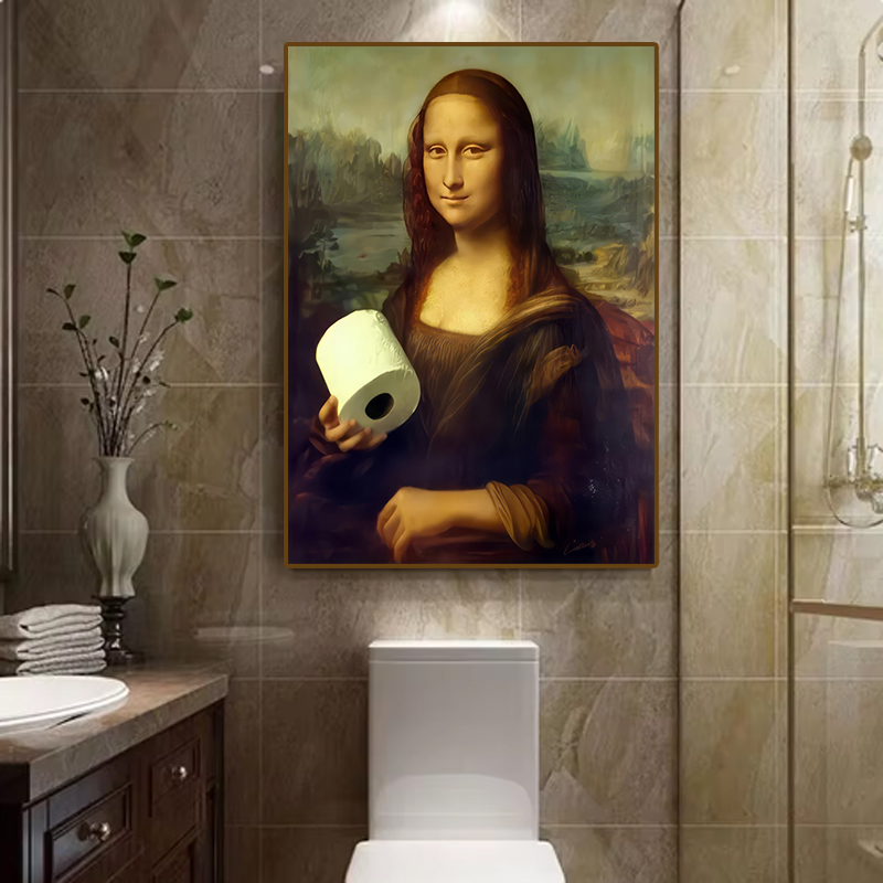 1pc Funny Abstract Bathroom To - Home Office Furniture avaliação e preço