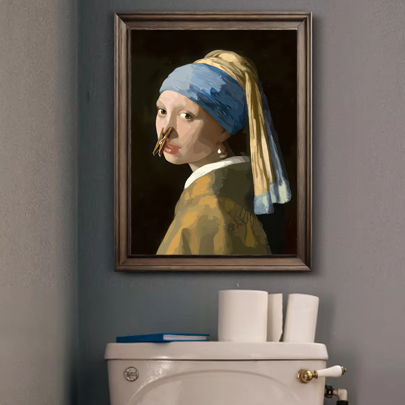 1pc Funny Abstract Bathroom To - Home Office Furniture avaliação e preço