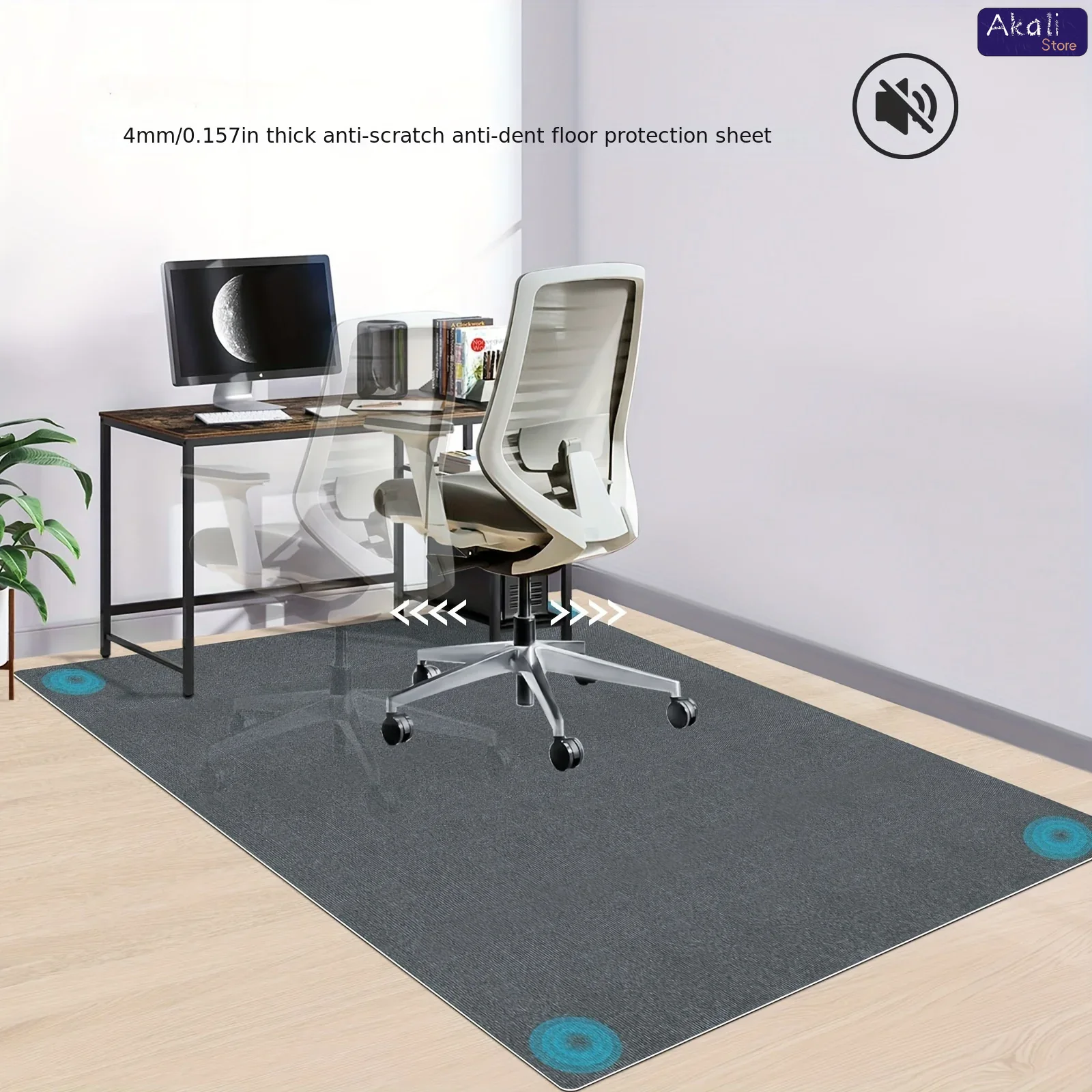 Large Size Office Chair Mat An - Home Office Rug avaliação e preço