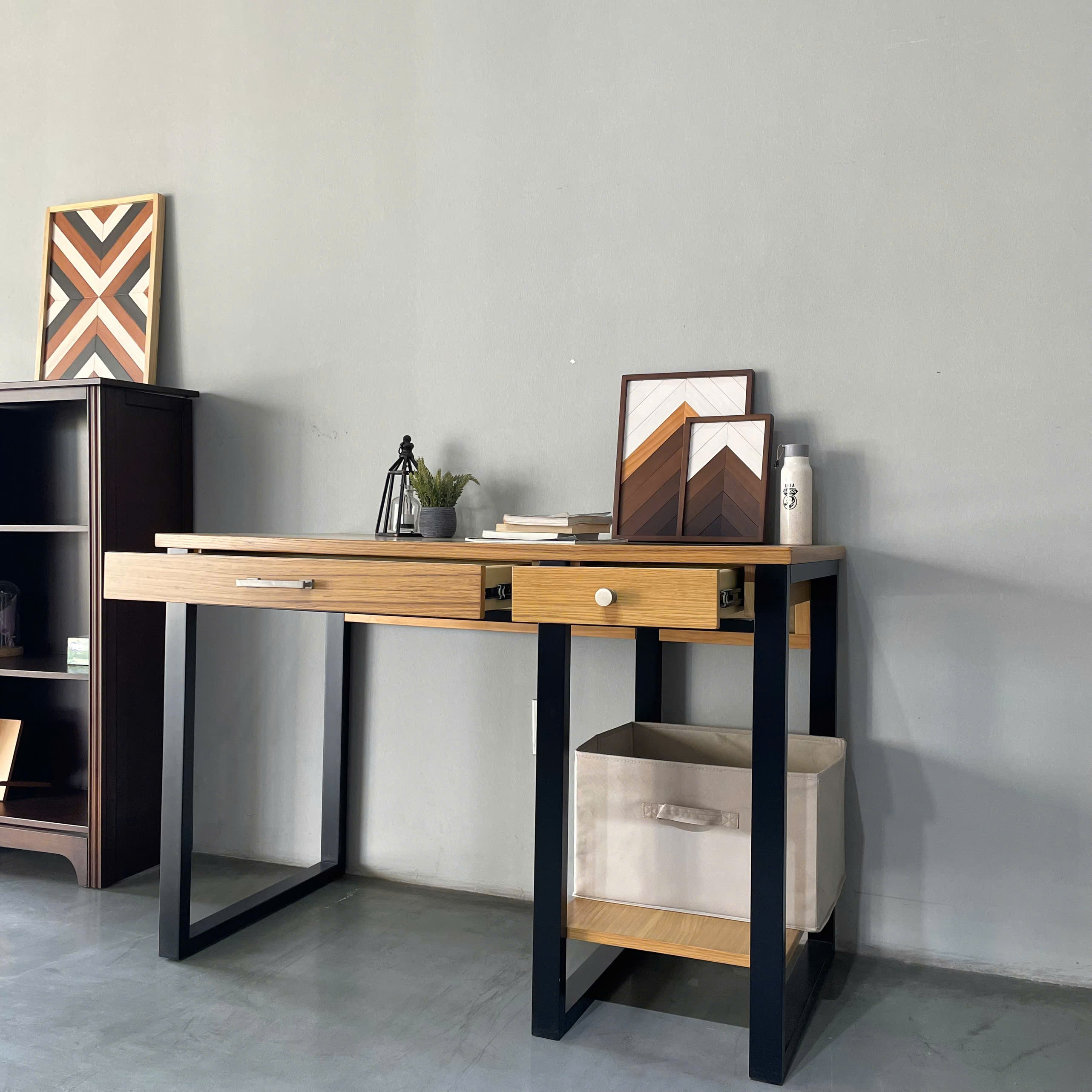 Home office wooden computer de - Home Office With Two Desks avaliação e preço