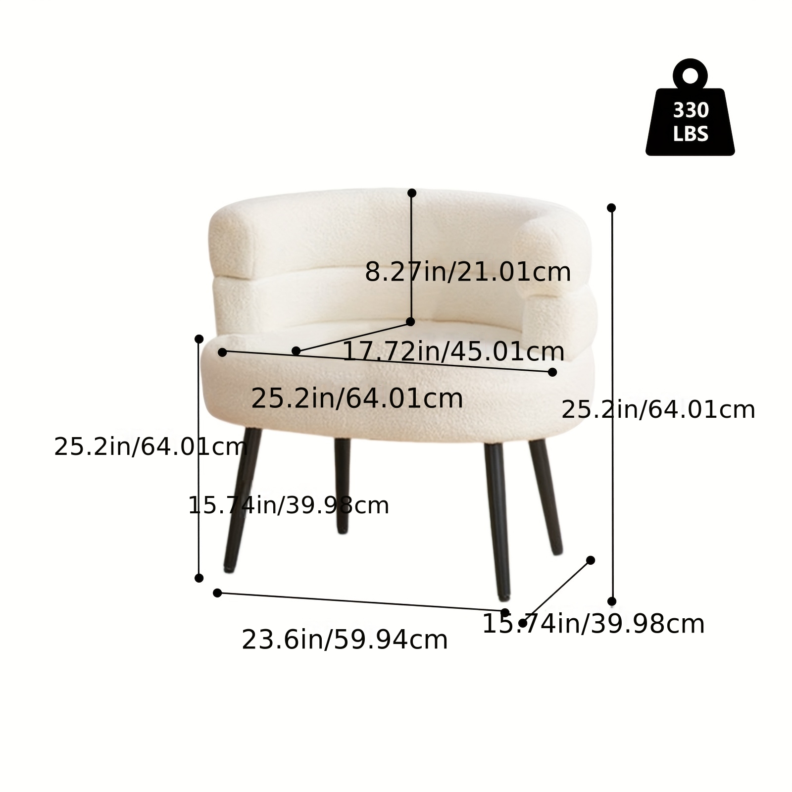 Padded Accent Chair with Cushi - Home Office United Kingdom avaliação e preço