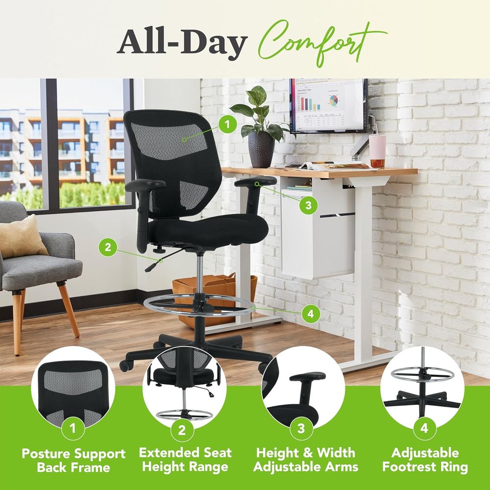 Ergonomic Mesh Standing Office - Home Office Chair avaliação e preço