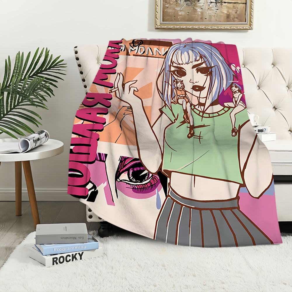 Band Molly Pink Blanket Plush  - Home Office Rug avaliação e preço