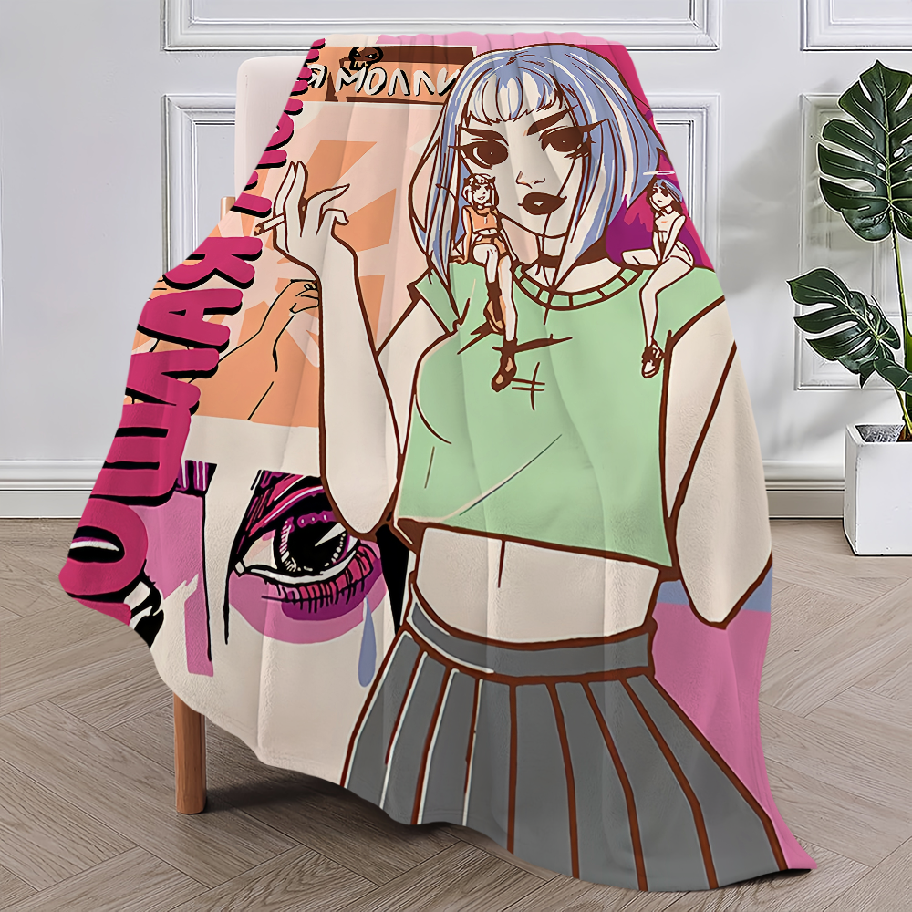 Band Molly Pink Blanket Plush  - Home Office Rug avaliação e preço