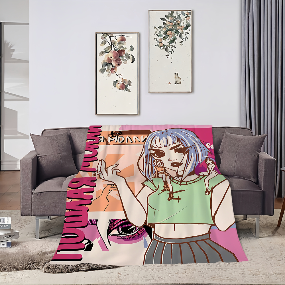 Band Molly Pink Blanket Plush  - Home Office Rug avaliação e preço
