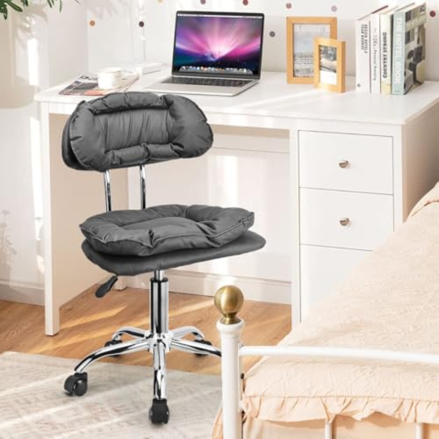 Rolling Stool Backrest Thick S - Home Office Chair avaliação e preço