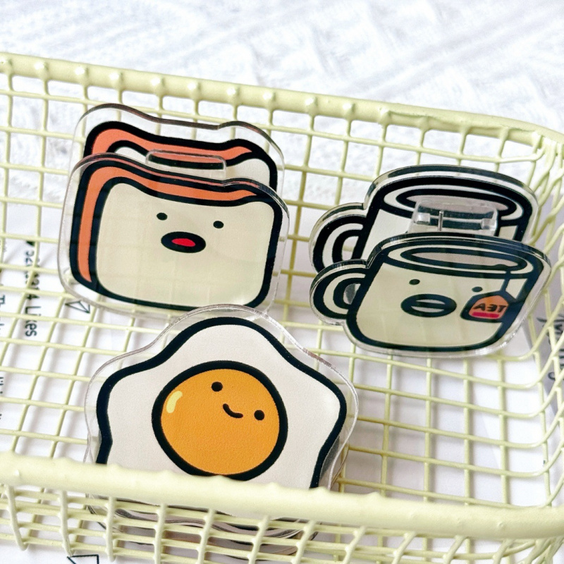 1pc Cute Toast Fried Egg Tea C - Home Office Student avaliação e preço