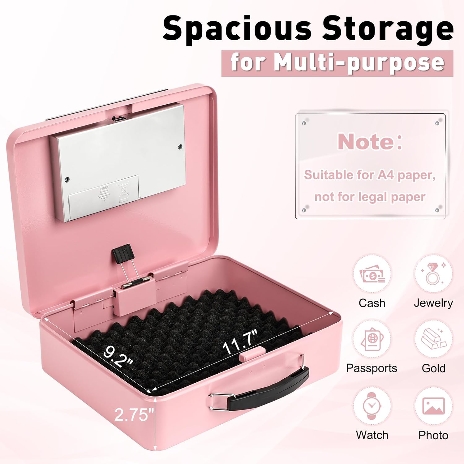Digital Safe Box with Keypad L - Home Office Passport avaliação e preço