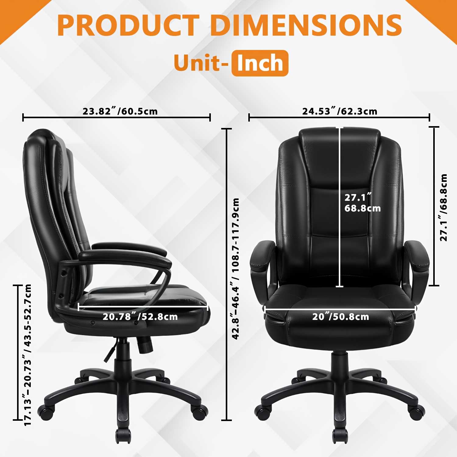 Home Office Desk Chair, 400LBS - Home Office Chair avaliação e preço