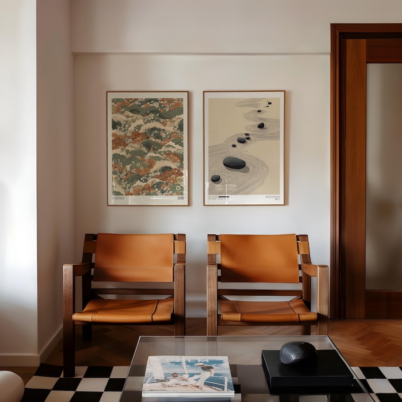2pcs Japandi Zen Canvas Wall A - Home Office For Two avaliação e preço