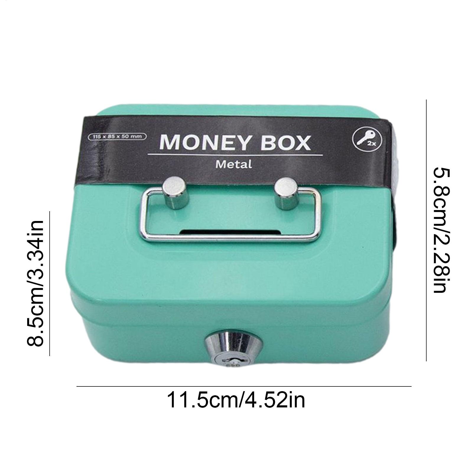 Mini Metal Safe Lock Box Porta - Home Office Passport avaliação e preço