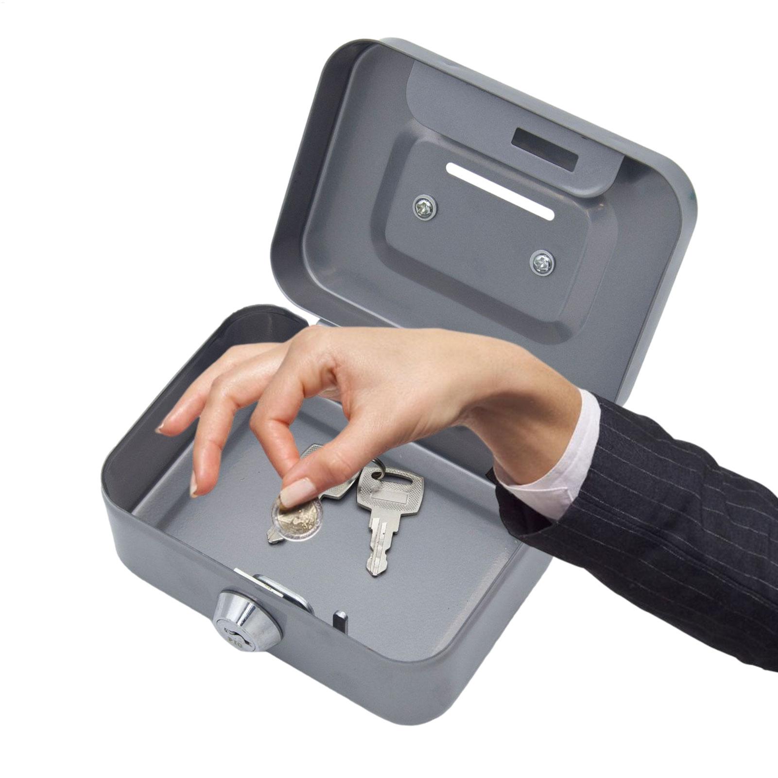Mini Metal Safe Lock Box Porta - Home Office Passport avaliação e preço