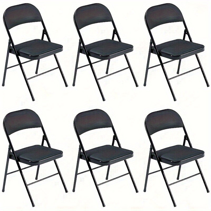 Black Folding Chair Set Of 6,  - Home Office United Kingdom avaliação e preço