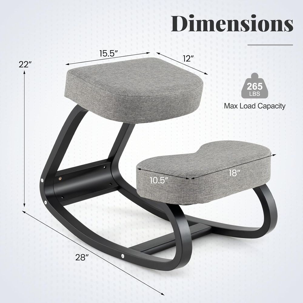 Ergonomic Kneeling Chair with  - Home Office Chair avaliação e preço
