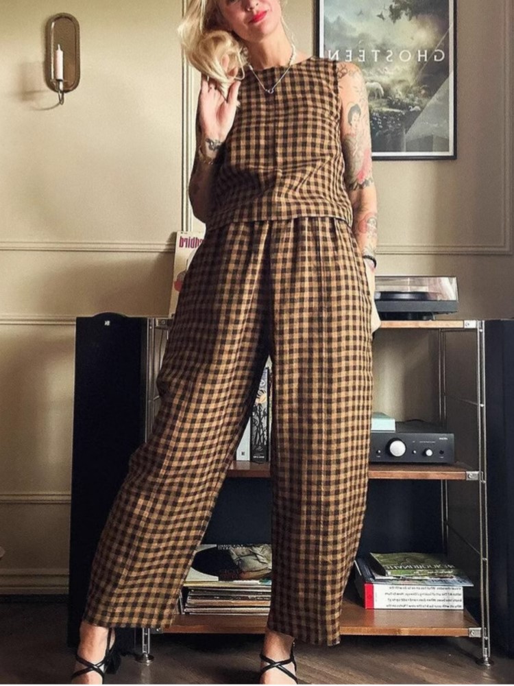 Fashion Women's Pants Set Vint - Home Office For Two avaliação e preço
