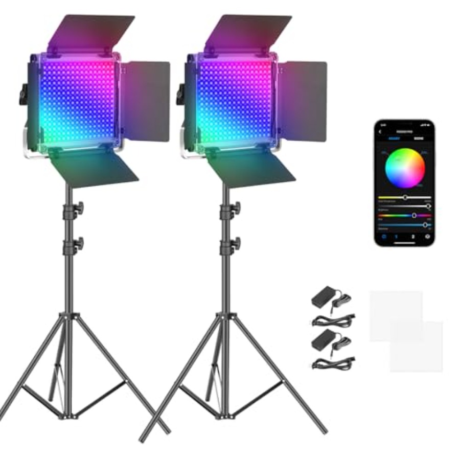 2 Pack 660 PRO RGB LED Video L - Zoom Lighting Kit avaliação e preço