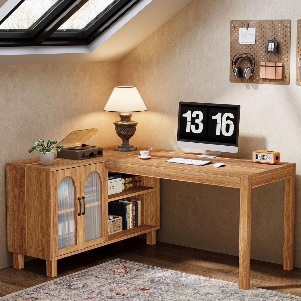 Two Person Desk, 86.6 Inch Ext - Home Office With Two Desks avaliação e preço