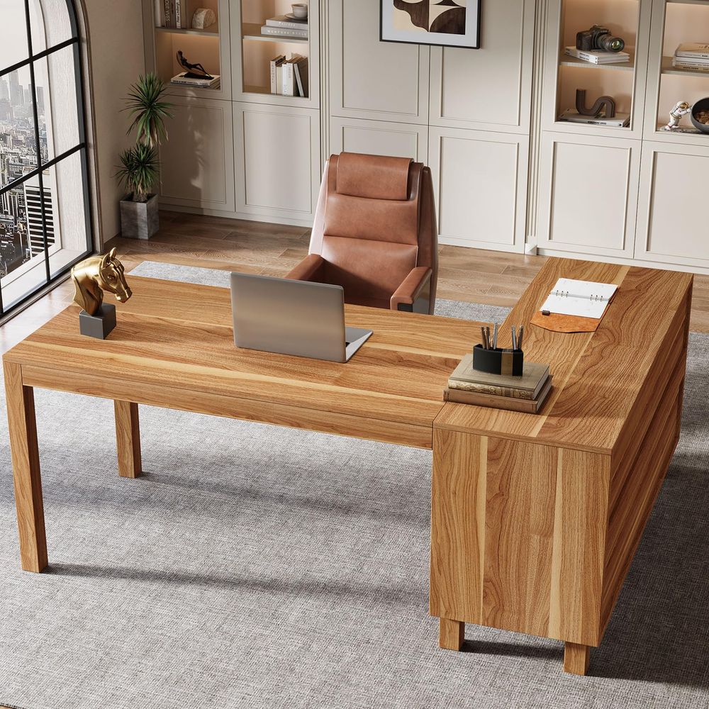 Two Person Desk, 86.6 Inch Ext - Home Office With Two Desks avaliação e preço