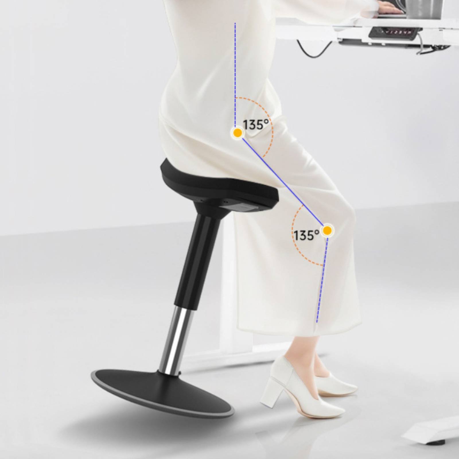 Saddle Stool Comfortable Long  - Home Office Furniture avaliação e preço