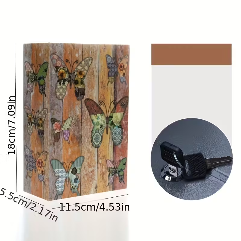1 Piece, Book Safe with Key Lo - Home Office Passport avaliação e preço