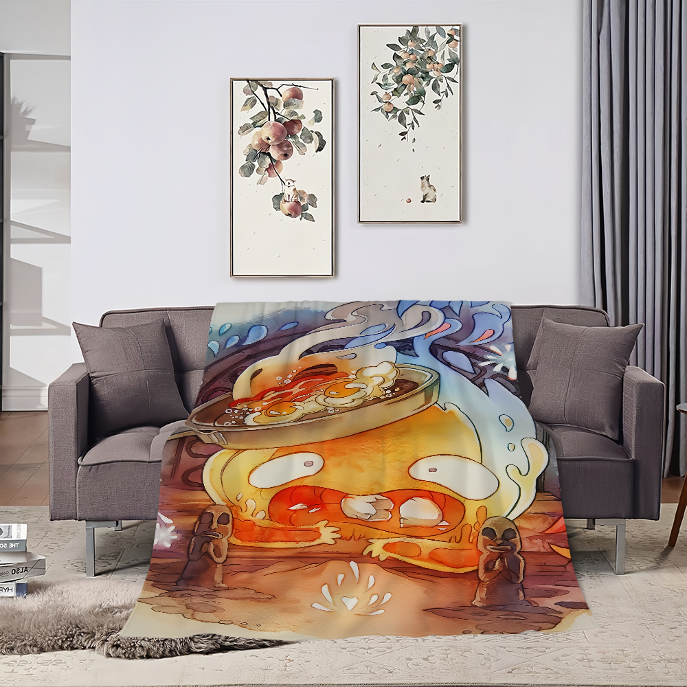 Anime Calcifer H-Howls M-Movin - Home Office Rug avaliação e preço
