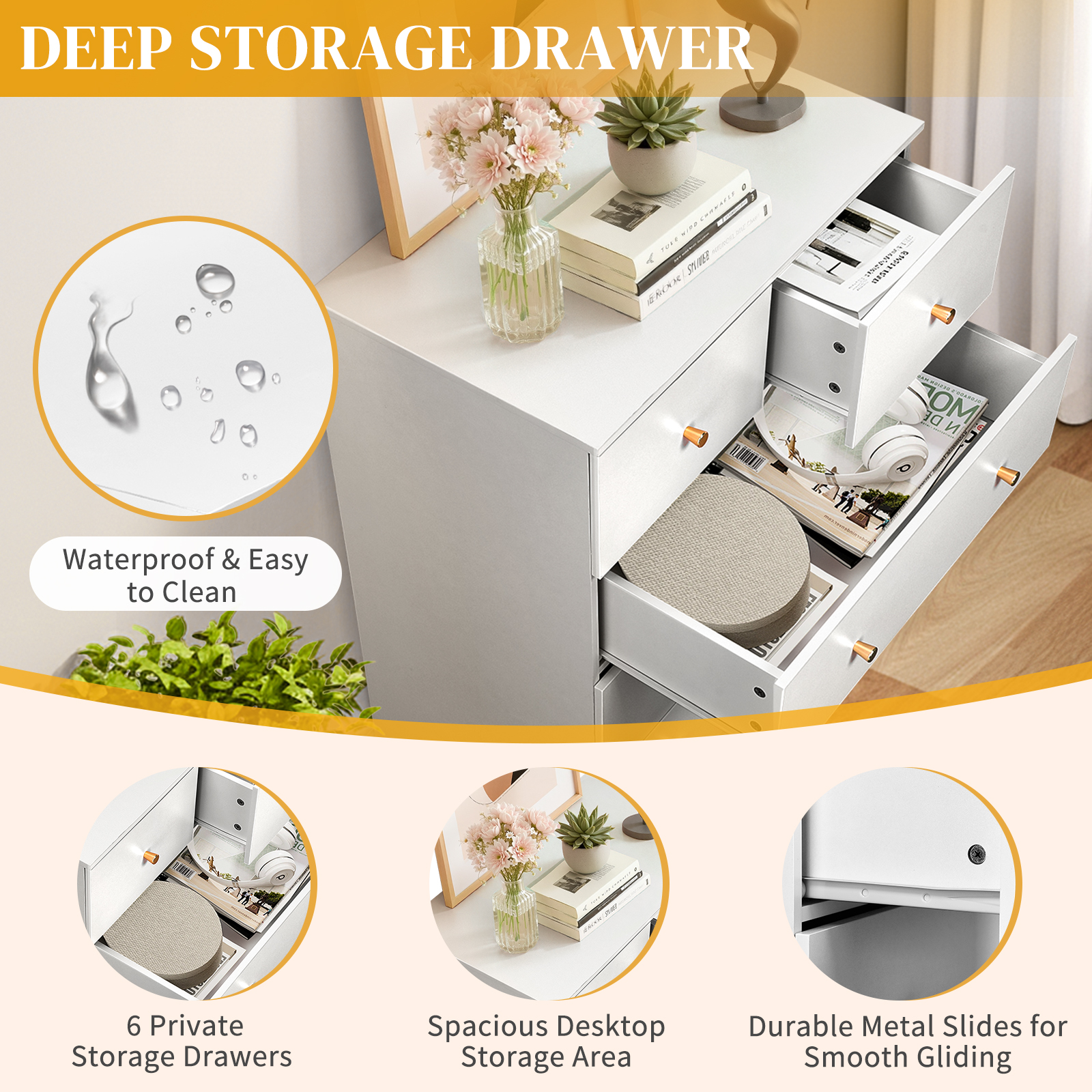 Storage Organizer Cabinet 6 Ch - Home Office Furniture avaliação e preço