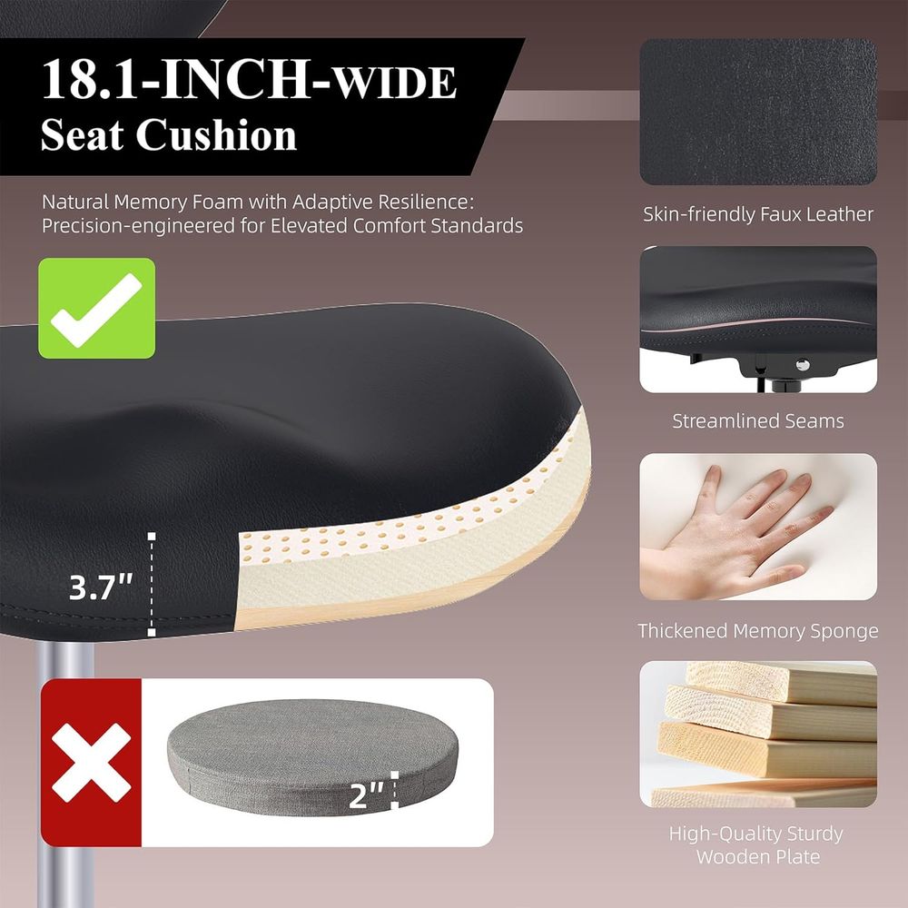 Ergonomic Swivel Chair with Lu - Home Office Chair avaliação e preço