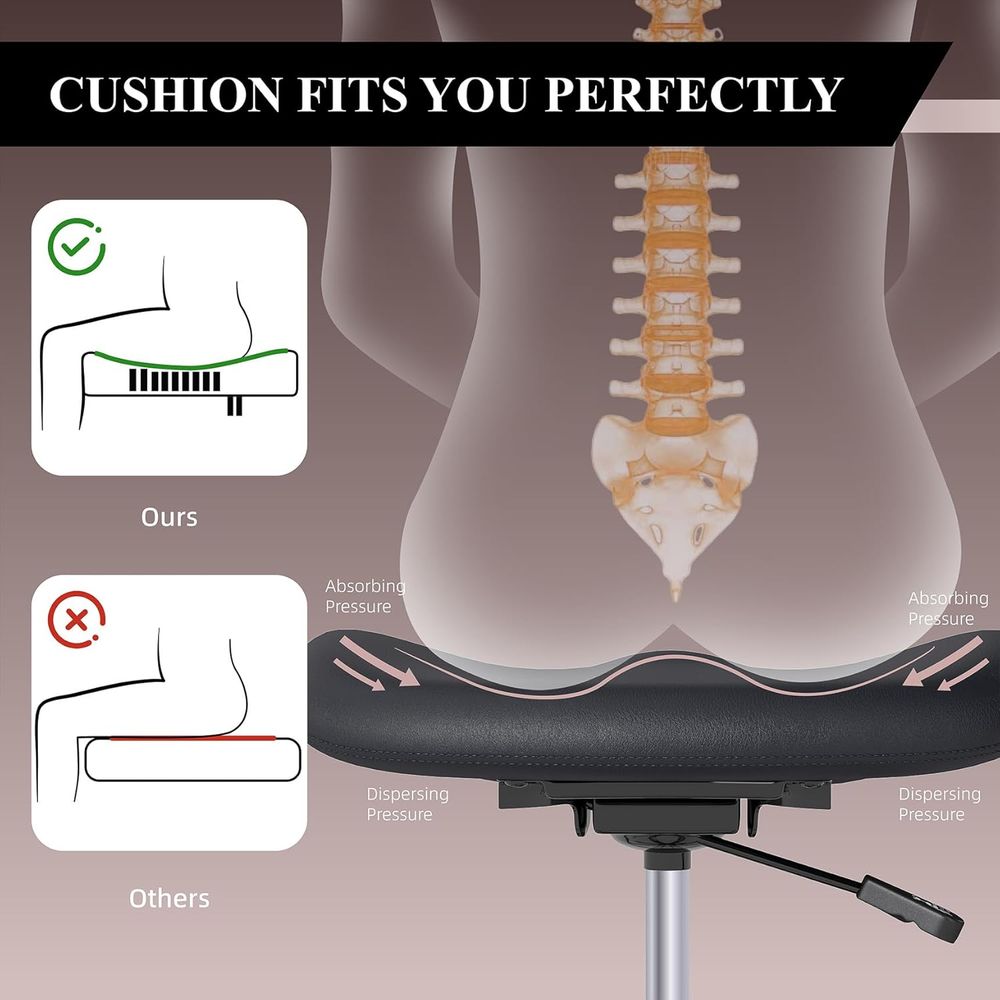 Ergonomic Swivel Chair with Lu - Home Office Chair avaliação e preço