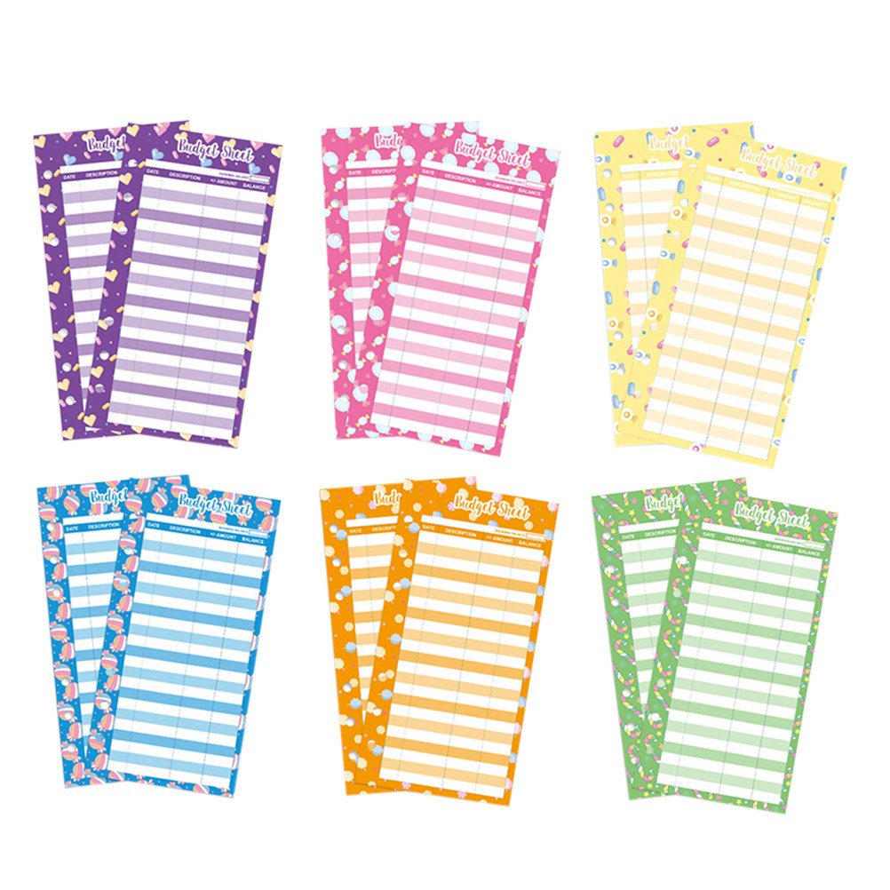 24Pcs Budget Cards Candy Print - Home Office Expenses avaliação e preço