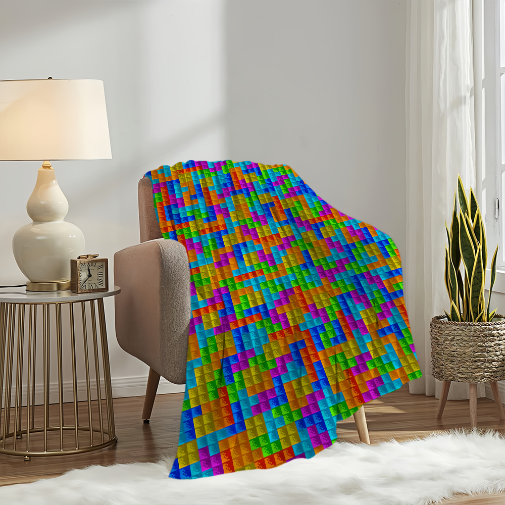 Game T-Tetris Cool Blanket Plu - Home Office Rug avaliação e preço